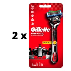 Skustuvas Gillette FUSION Proglide Flexball Power 1 galv. x 2 vnt. pakuotė kaina ir informacija | Skutimosi priemonės ir kosmetika | pigu.lt