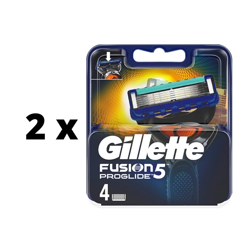 Skustuvo galvutės Gillette Fusion Proglide Manual, 4 vnt. x 2 pak. pakuotė kaina ir informacija | Skutimosi priemonės ir kosmetika | pigu.lt