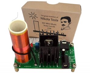 Elektronikos rinkinys "Mini Music Tesla Coil - Vintage ECO Edition" kaina ir informacija | Kitos originalios dovanos | pigu.lt
