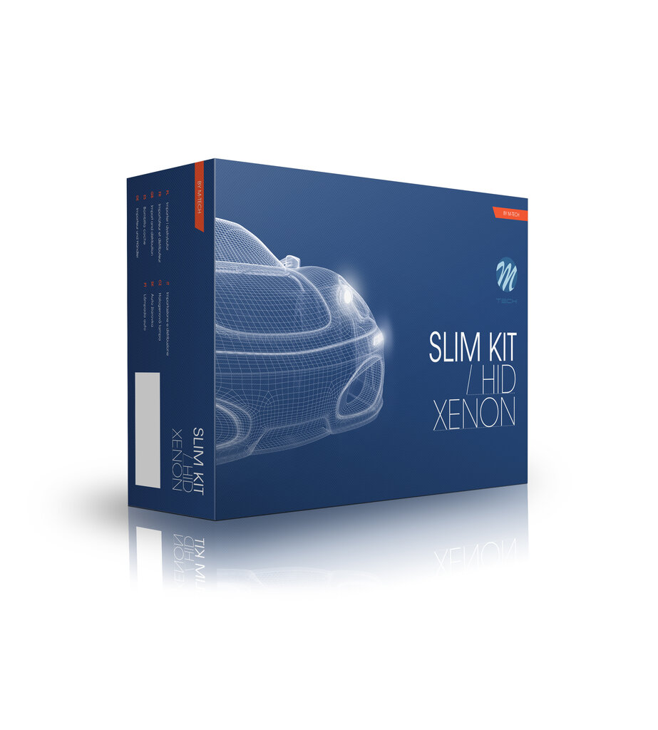 Ksenono rinkinys M-Tech SLIM BASIC AC H7 6000K цена и информация | Automobilių lemputės | pigu.lt