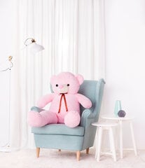 Didelis pliušinis meškiukas Toto 130 cm, rožinis kaina ir informacija | Minkšti (pliušiniai) žaislai | pigu.lt