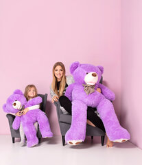 Большой плюшевый мишка Bobo, 130 см, Фиолетовый Мягкая Игрушка  цена и информация | Мягкие игрушки | pigu.lt