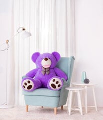 Большой плюшевый мишка Bobo, 130 см, Фиолетовый Мягкая Игрушка  цена и информация | Мягкие игрушки | pigu.lt