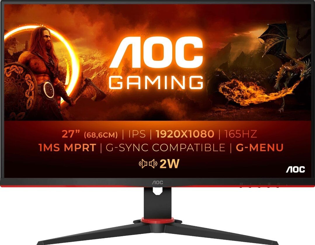 AOC 27G2SPAE/BK kaina ir informacija | Monitoriai | pigu.lt