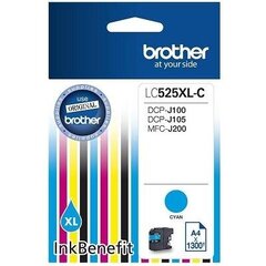 Brother LC525XLC Cyan цена и информация | Картриджи для струйных принтеров | pigu.lt