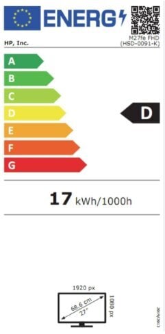 HP M27fe FHD (43G45E9) kaina ir informacija | Monitoriai | pigu.lt