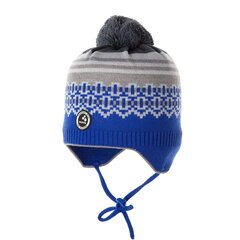Dетская шапка Huppa Francis 80 g 94400008*70035, синяя/светло-серая 4741632047891 цена и информация | Шапки, перчатки, шарфы для мальчиков | pigu.lt