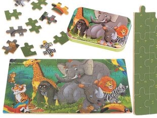 Деревянный сказочный пазл Слон, 60 деталей цена и информация | Развивающие игрушки | pigu.lt