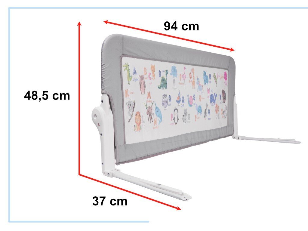 Lovos apsauga su gyvūnais vaikams, 90 cm. kaina ir informacija | Saugos varteliai, apsaugos | pigu.lt