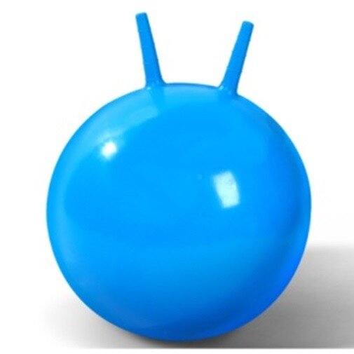 Kengūros šokinėjimo kamuolys 65cm mėlynas цена и информация | Gimnastikos kamuoliai | pigu.lt