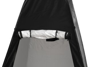 Палатка душевая раздевалка переносной туалет черного цвета цена и информация | Другой туристический инвентарь | pigu.lt