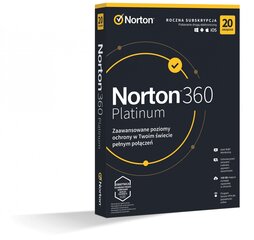 Norton 360 PLATINUM 100GB PL 1Vartotojas 20Įrenginiai 1Metai 21427517 kaina ir informacija | Antivirusinės programos | pigu.lt