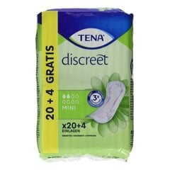 Прокладки от протекания Discreet Mini Tena, 24 шт. цена и информация | Тампоны, гигиенические прокладки для критических дней, ежедневные прокладки | pigu.lt