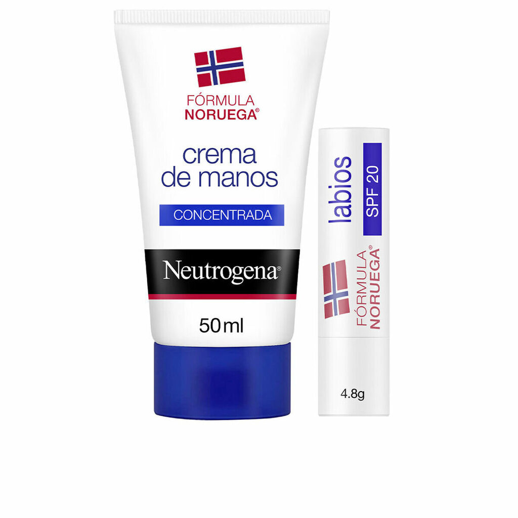 Rinkinys Neutrogena: rankų kremas, 50 ml + lūpų balzamas, 4.8 g цена и информация | Kūno kremai, losjonai | pigu.lt