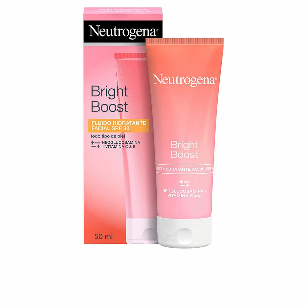 Drėkinantis kremas Neutrogena Bright Boost SPF 30, 50 ml kaina ir informacija | Kūno kremai, losjonai | pigu.lt