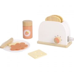 Деревянный набор тостеров для детей - Tooky Toy цена и информация | Игрушки для девочек | pigu.lt
