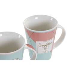 Кружка Mug DKD Home Decor Фарфор, 350 мл, 4 шт. цена и информация | Стаканы, фужеры, кувшины | pigu.lt