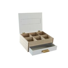 Dėžutė arbatai DKD Home Decor, 24 x 20 x 9 cm kaina ir informacija | Maisto saugojimo  indai | pigu.lt