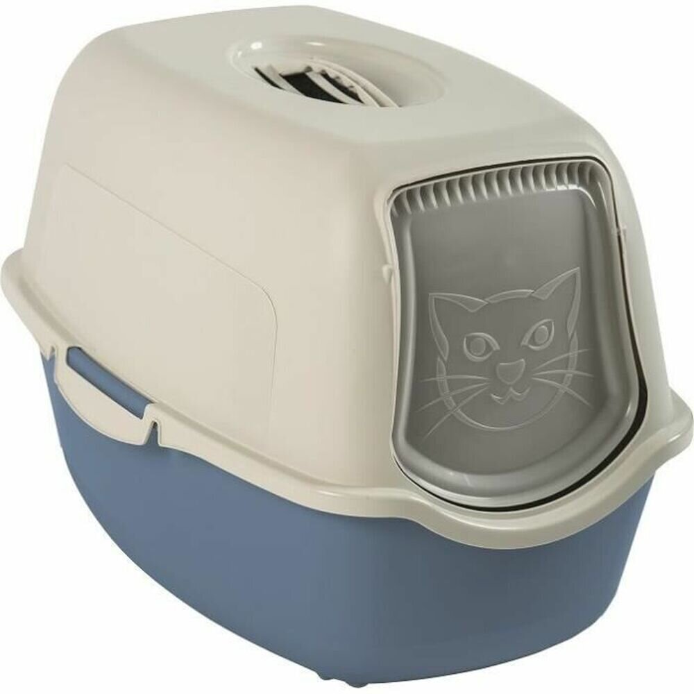 Rotho My Pet Bailey kačių kraiko dėžutė, balta ir mėlyna kaina ir informacija | Kačių tualetai | pigu.lt