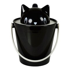 Контейнерное ведро United Pets кот Чёрный полипропилен (20 cm) цена и информация | Миски, ящики для корма | pigu.lt