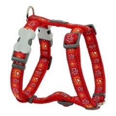 Red Dingo Style petnešos šunims, raudonos, 46-76 cm kaina ir informacija | Antkakliai, petnešos šunims | pigu.lt
