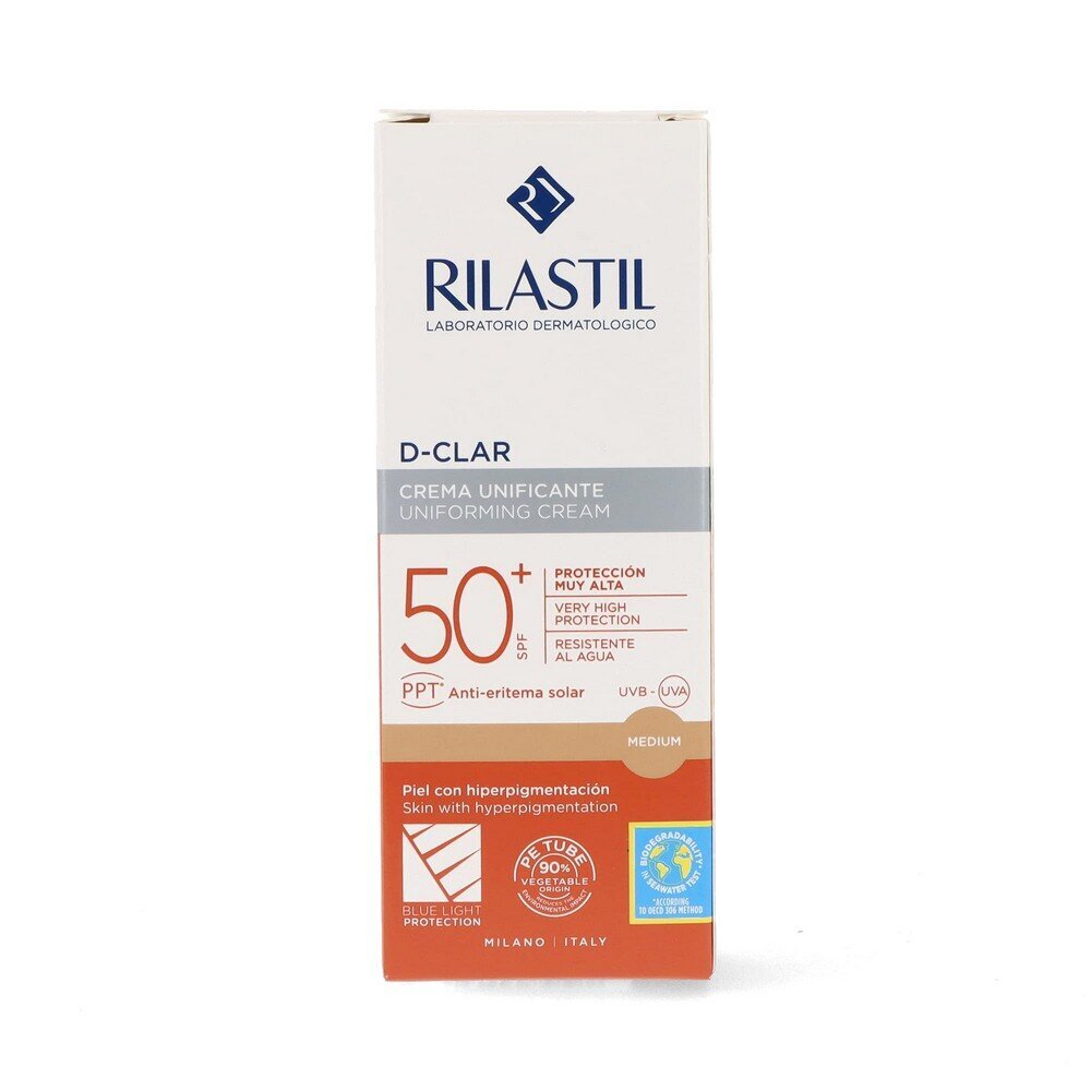 Kremas nuo saulės Rilastil Sun System D-Clar Spf 50+ Medium, 40 ml kaina ir informacija | Kremai nuo saulės | pigu.lt