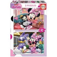 Головоломка Educa Minnie (2 x 20 шт) цена и информация | Пазлы | pigu.lt