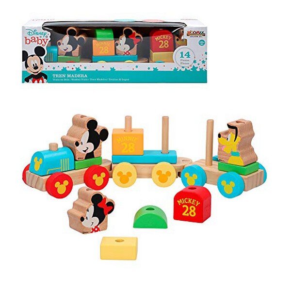 Traukinys Mickey & Minnie 14 pcs 34 cm kaina ir informacija | Žaislai kūdikiams | pigu.lt