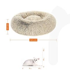 Лежанка для собаки Ø 50 см, мягкая PGW037S01 цена и информация | Лежаки, домики | pigu.lt