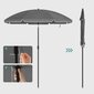 Sulankstomas skėtis Songmics GPU060G01, pilkas цена и информация | Skėčiai, markizės, stovai | pigu.lt