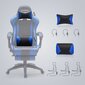 Žaidimų kėdė su atrama kojoms, juoda / mėlyna RCG026B01 kaina ir informacija | Biuro kėdės | pigu.lt