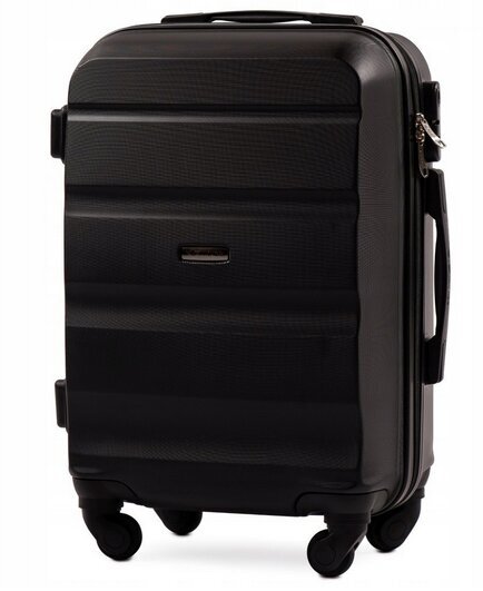 Vidutinio dydžio juodas lagaminas Wings AT01 (dydis M) kaina ir informacija | Lagaminai, kelioniniai krepšiai | pigu.lt