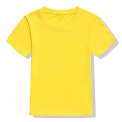Marškinėliai trumpomis rankovėmis, geltoni kaina ir informacija | Marškinėliai moterims | pigu.lt