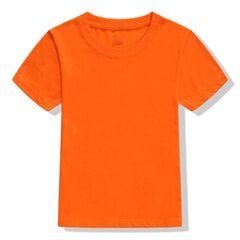 Marškinėliai trumpomis rankovėmis, oranžinės spalvos kaina ir informacija | Marškinėliai moterims | pigu.lt