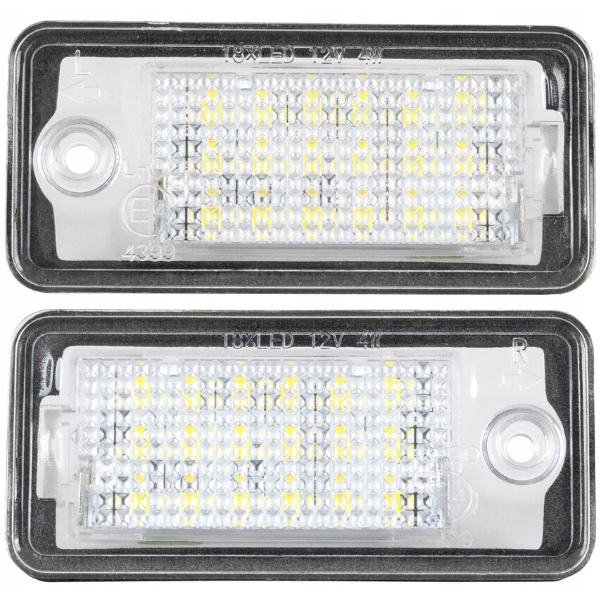 Valstybinio numerio LED lempučių komplektas, AutoTune, skirtas Audi, A3 8P, S3, A4 S4 B6, A4 B7, A6 C6 4F, S6, A8 S8 D3, Q7 kaina ir informacija | Automobilių žibintai | pigu.lt