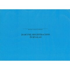Įsakymų registravimo žurnalas, A4, 12 lapų kaina ir informacija | Sąsiuviniai ir popieriaus prekės | pigu.lt