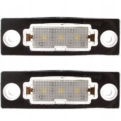 LED valstybinio numerio ženklo žibintų rinkinys, AutoTune, skirtas VW Caddy III, Golf V Plus, Jetta V, Passat B5 FL sedanas, Passat B6 universalas, T5, Touran I, Skoda Superb I kaina ir informacija | Automobilių žibintai | pigu.lt