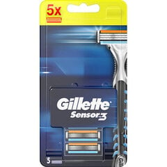 Skustuvo galvutės Gillette Sensor3 kaina ir informacija | Skutimosi priemonės ir kosmetika | pigu.lt