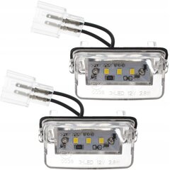 Valstybinio numerio LED lempos rinkinys, AutoTune, skirtas Citroen Berlingo I, Berlingo II B9, C3 I, C3 Picasso, C3 II, C4 I, C4 Picasso, C5 I, C5 II, DS4, Jumpy IV, Saxo, Spacetourer, Xsara I, Xsara kaina ir informacija | Automobilių žibintai | pigu.lt