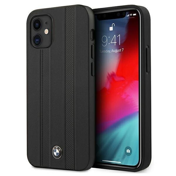 BMW Case BMHCP12STTBK skirtas Apple iPhone 12 mini 5,4", juodas цена и информация | Telefono dėklai | pigu.lt