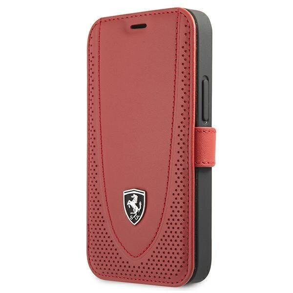 Telefono dėklas Ferrari FEOGOFLBKP12SRE iPhone 12 mini 5,4" kaina ir informacija | Telefono dėklai | pigu.lt