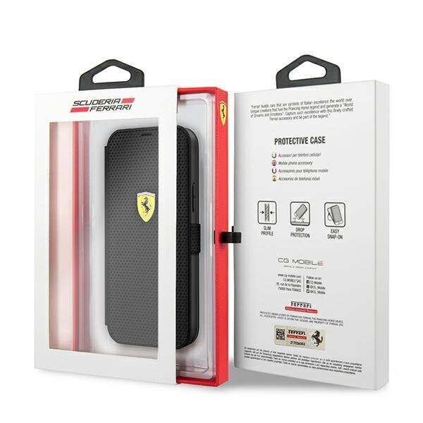 Telefono dėklas Ferrari FESPEFLBKP12LBK iPhone 12 Pro Max 6,7" kaina ir informacija | Telefono dėklai | pigu.lt