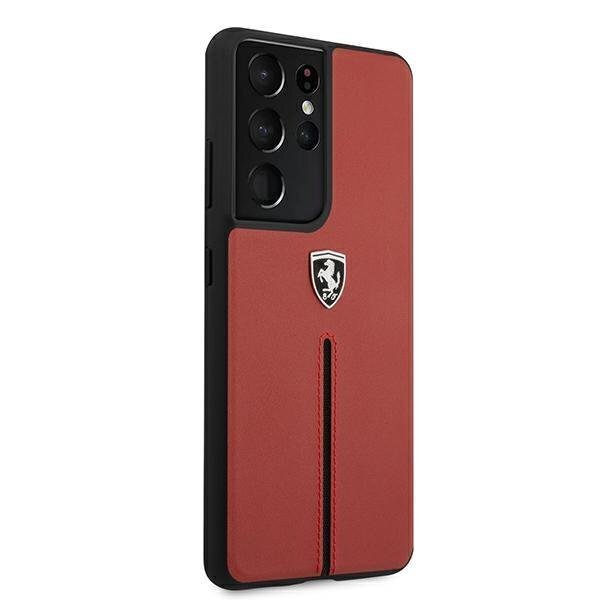 Telefono dėklas Ferrari FEOSIHCS21LRE S21 Ultra G998 kaina ir informacija | Telefono dėklai | pigu.lt