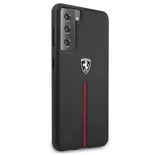 Telefono dėklas Ferrari FEOSIHCS21MBK S21+ G996 kaina ir informacija | Telefono dėklai | pigu.lt