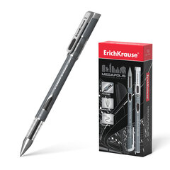 Ручка гелевая ErichKrause®, Megapolis Gel, черный, 12 шт цена и информация | Письменные принадлежности | pigu.lt