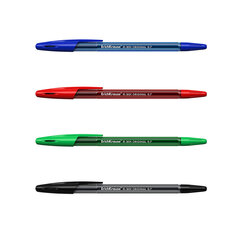 Ручка шариковая ErichKrause®, R-301 Original Stick 0,7мм, синий, черный, красный, зеленый, 4 шт цена и информация | Письменные принадлежности | pigu.lt