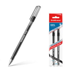 Ручка гелевая ErichKrause®, G-Ice, черный, 2 шт цена и информация | Письменные принадлежности | pigu.lt