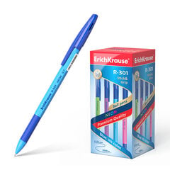 Tušinukas ErichKrause ® R-301 Neon Stick & Grip 0.7, mėlynas, (dėžutėje po 50 vnt.) kaina ir informacija | Rašymo priemonės | pigu.lt