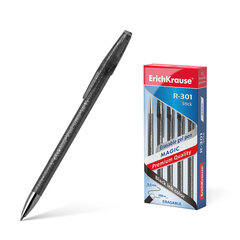 Gelinis ištrinamas rašiklis ErichKrause® R-301 0,5, juoda, 12 vnt. kaina ir informacija | Rašymo priemonės | pigu.lt