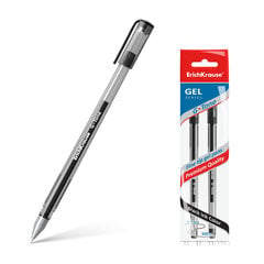 Ручка гелевая ErichKrause® G-Tone, цвет чернил черный (в пакете по 2 шт.), набор цена и информация | Письменные принадлежности | pigu.lt